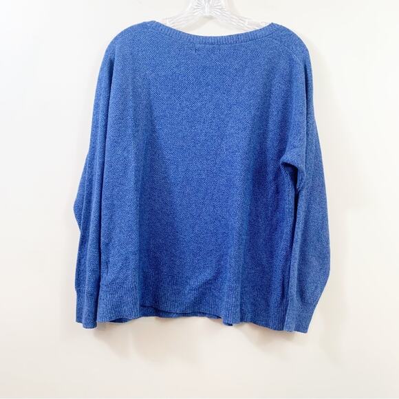 American Eagle Knit Crew Neck Blue Sweater - Picture 5 of 5